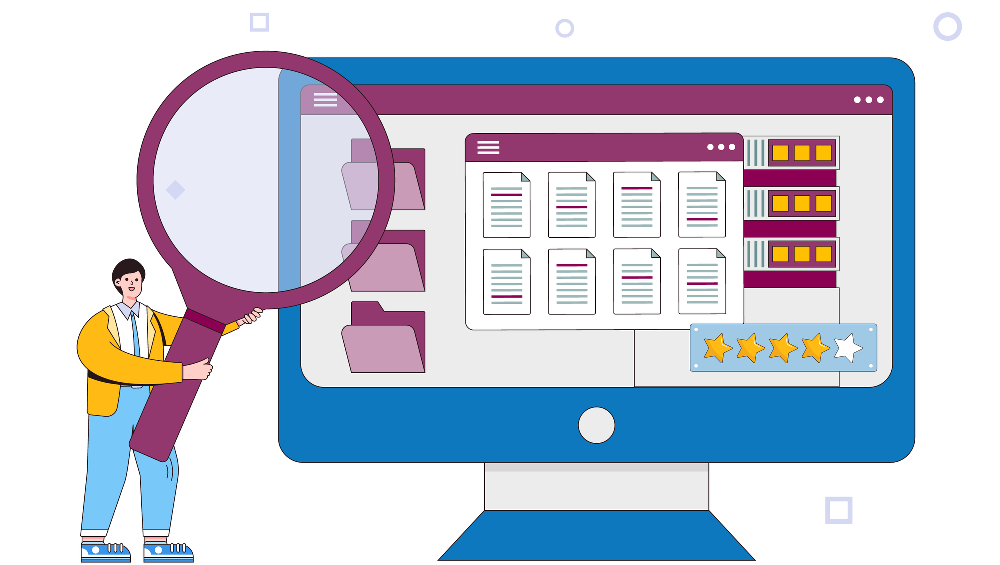 Image showing data archivist that is checking quality of the data and documentation.